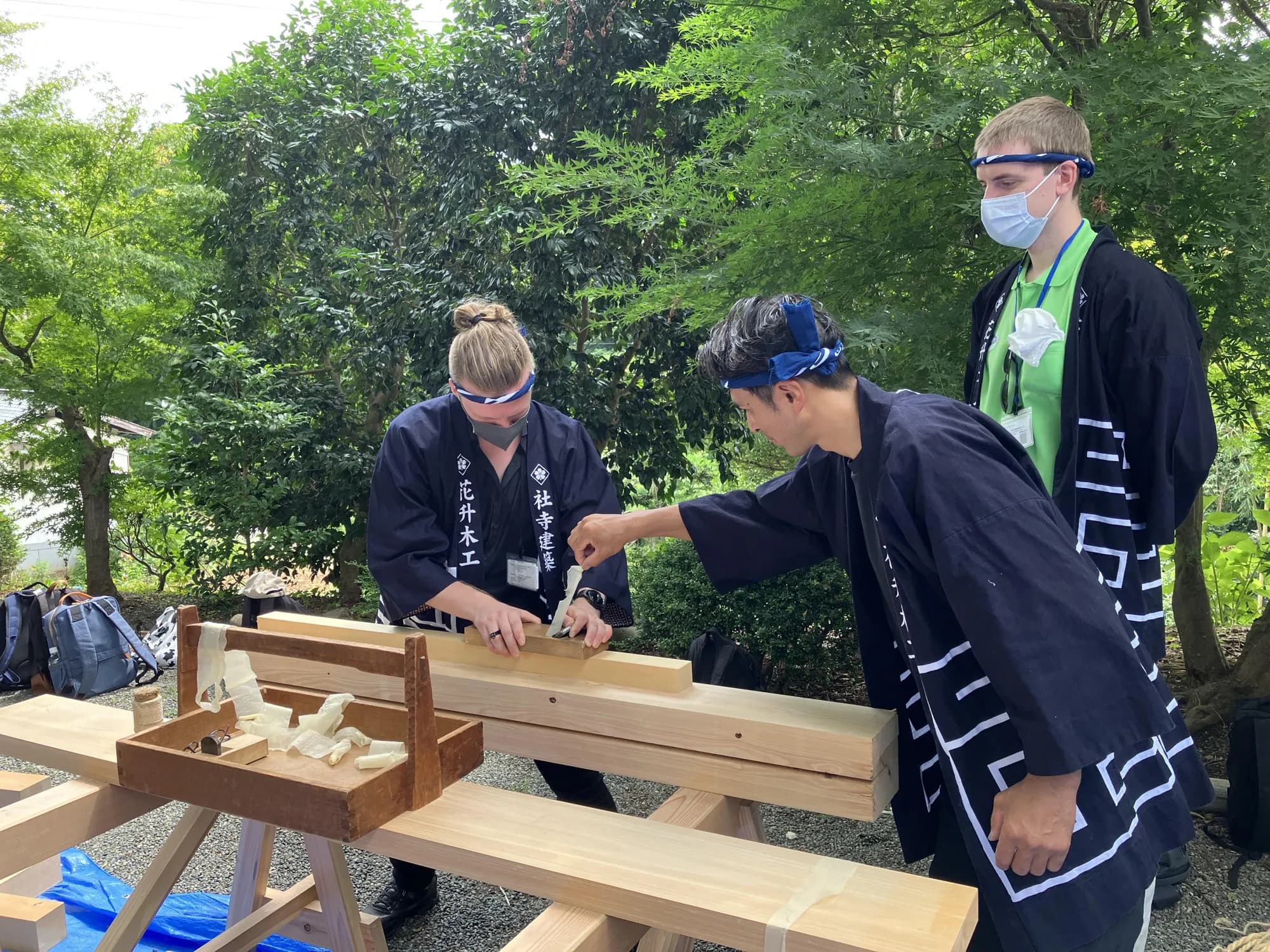 海外からの参加者への指導