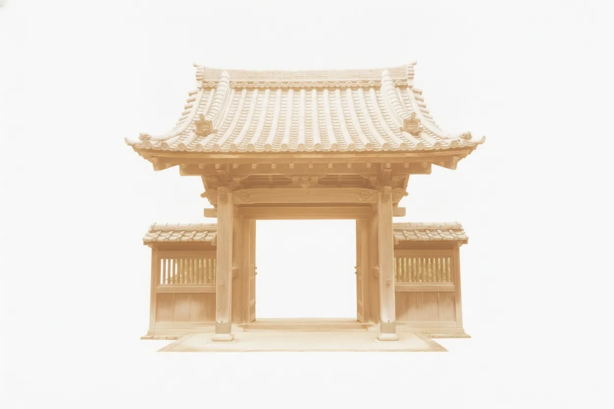 木造山門(三門様式)